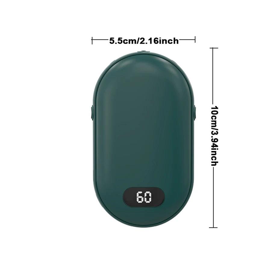 Power bank with hand warmer
