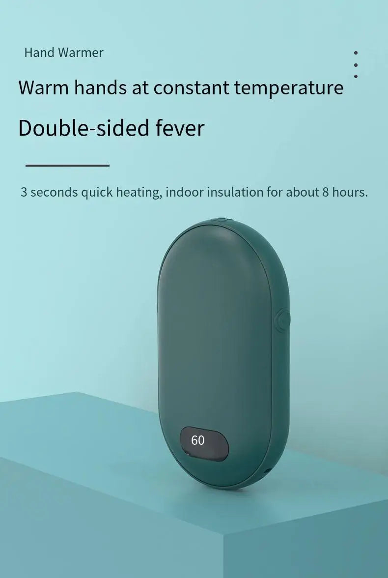 Power bank with hand warmer