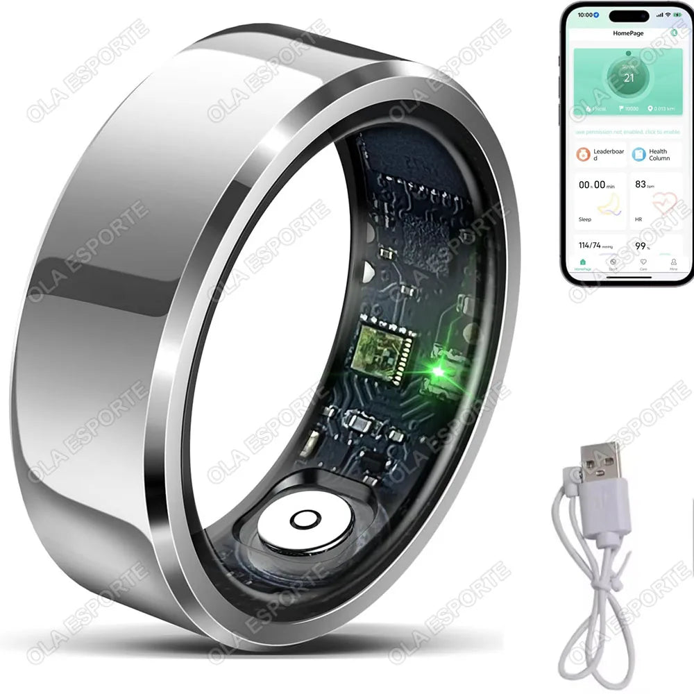 Smart Ring Blutdruck, Herzfrequenz und Schlafüberwachung