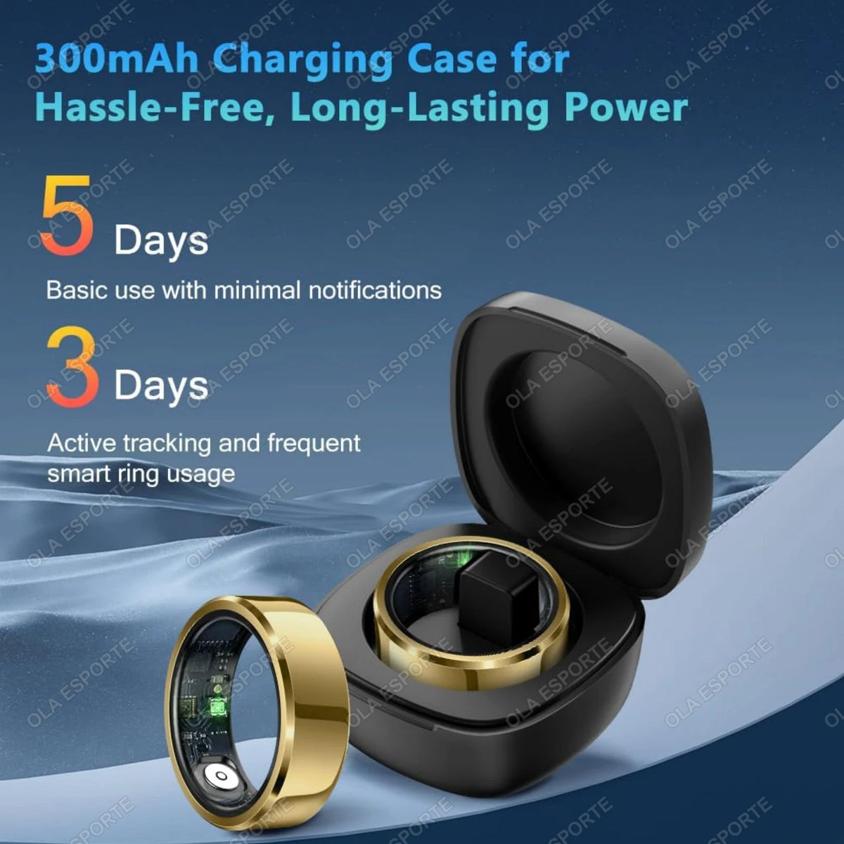 Smart Ring Blutdruck, Herzfrequenz und Schlafüberwachung