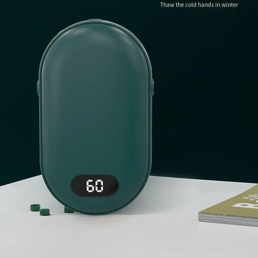 Power bank with hand warmer
