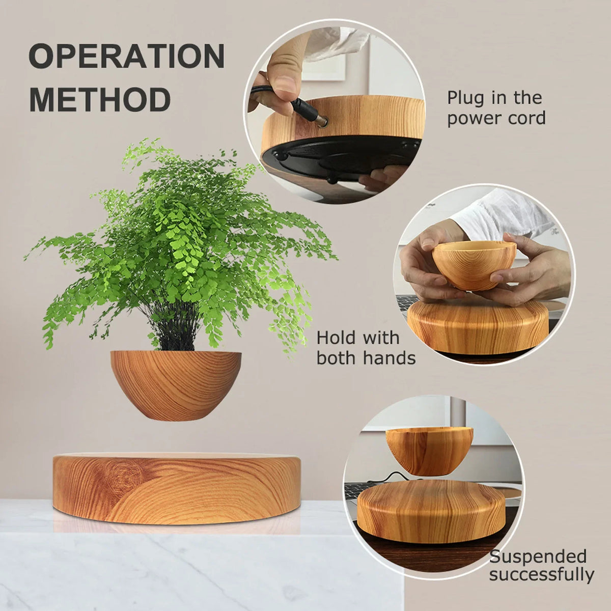 Maglev floating plant pot