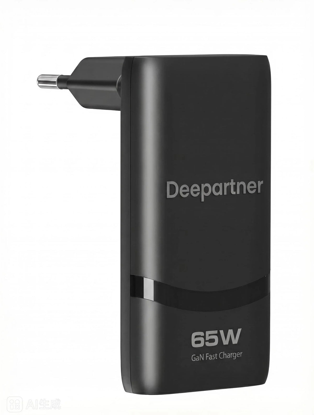 65W GaN USB C Ladegerät, flaches Schnellladegerät mit zwei Anschlüssen