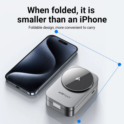 Foldable 3-in-1 magnetic stand with 15W wireless charging function