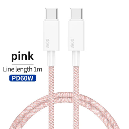 65W GaN USB C Ladegerät, flaches Schnellladegerät mit zwei Anschlüssen