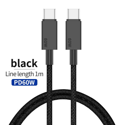 65W GaN USB C Ladegerät, flaches Schnellladegerät mit zwei Anschlüssen